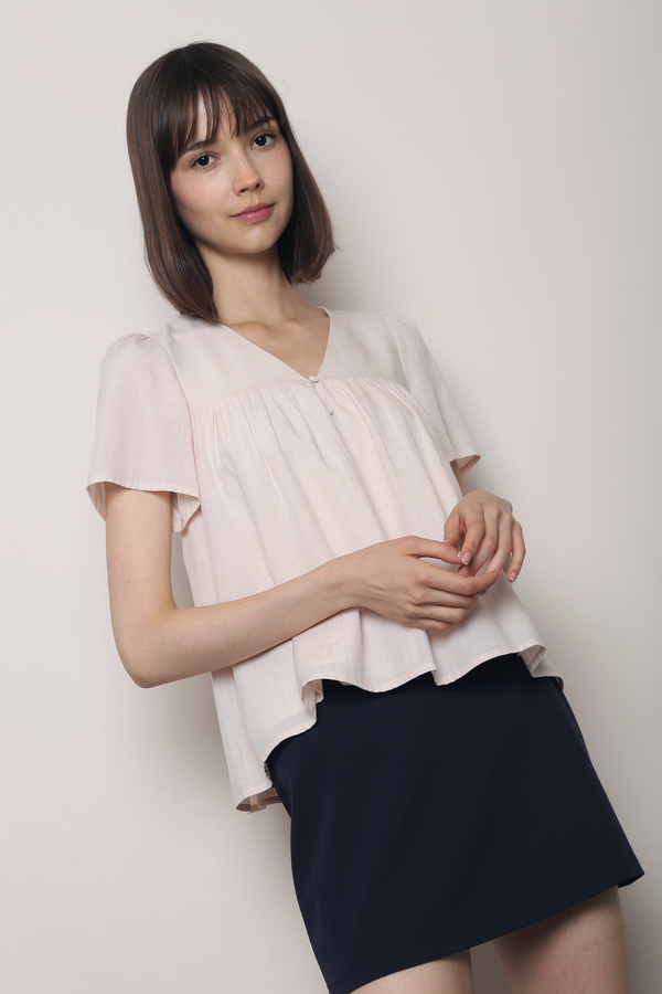 Flutter Kiss Blouse Powder Pink