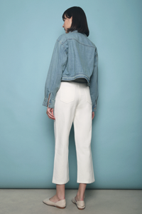 Frankle Curved Denim Jacket