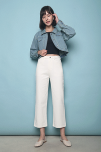 Frankle Curved Denim Jacket