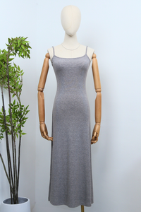 Frolick Strappy Midi Dress Heather Grey
