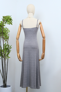 Frolick Strappy Midi Dress Heather Grey