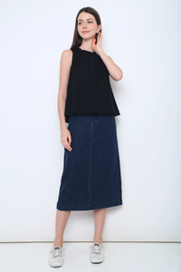 Graceous Ruffles Blouse Black