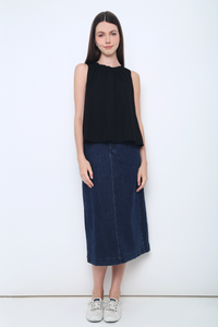 Graceous Ruffles Blouse Black
