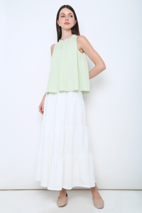 Graceous Ruffles Blouse Sage