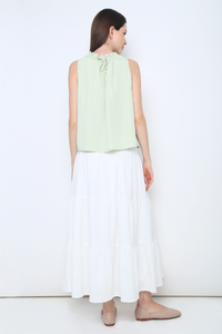 Graceous Ruffles Blouse Sage