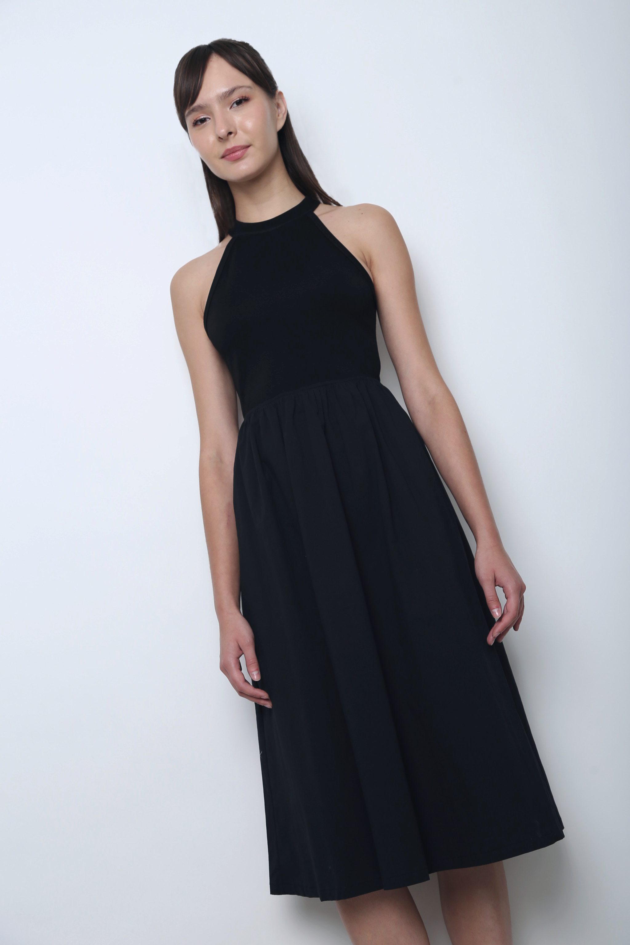 Grace Theory Midi Dress Black