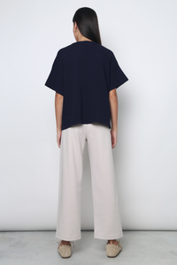 Heritage Crew Neck Knit Tee Deep Navy