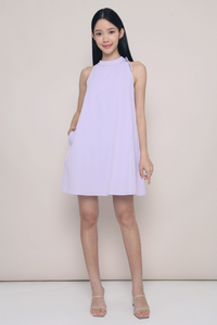 Sui Band Collar Dress Periwinkle