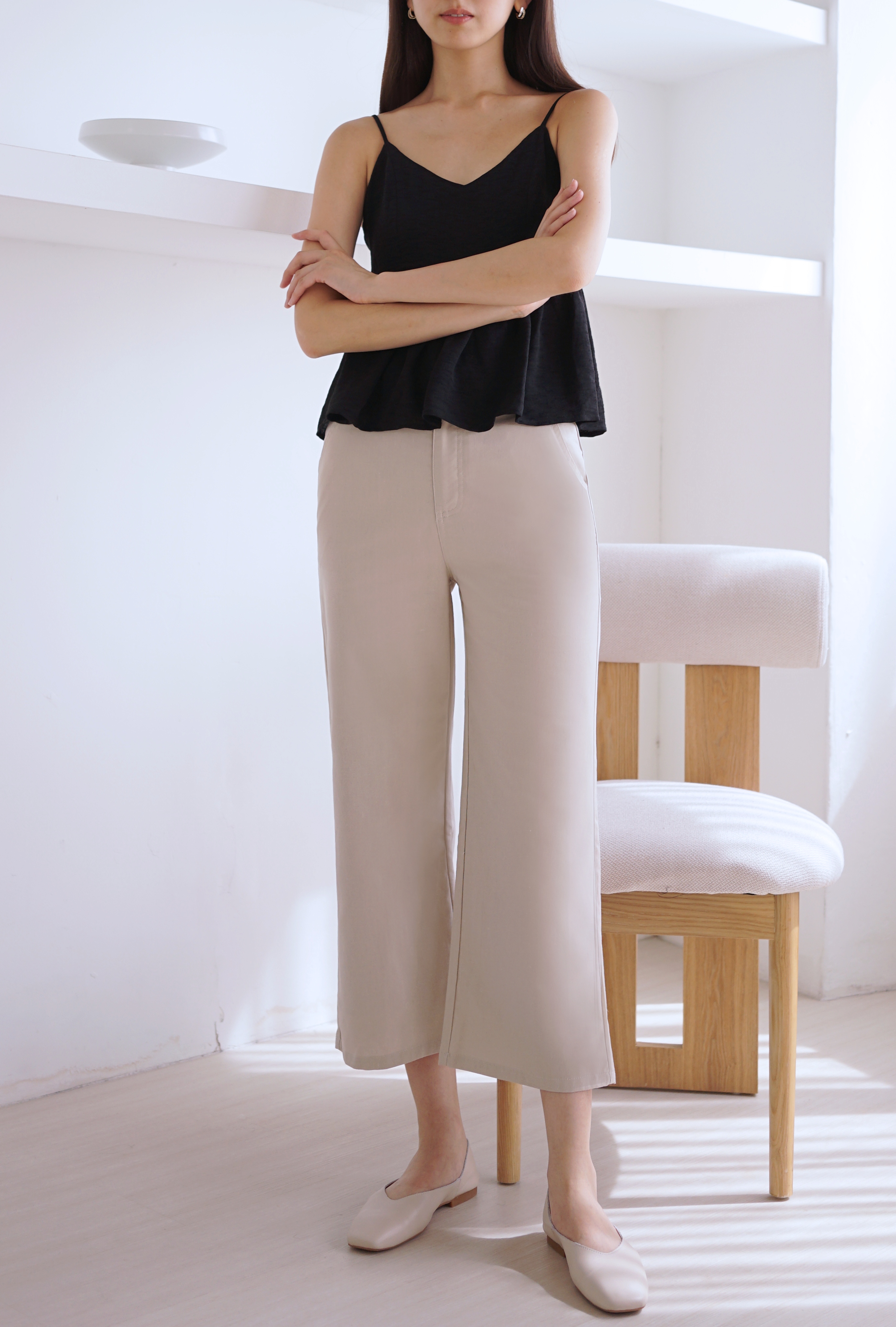 Kent Straight Leg Pants White