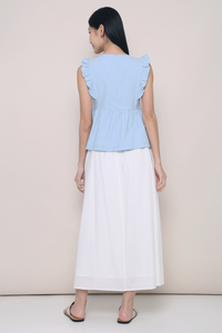 Hampton Flutter Top Powder Blue