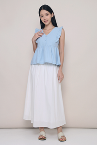 Hampton Flutter Top Powder Blue