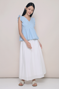 Hampton Flutter Top Powder Blue