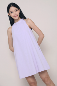 Sui Band Collar Dress Periwinkle