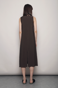 Island Midaxi Dress Brown