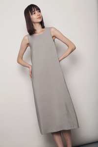 Island Midaxi Dress Ash Grey