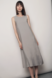 Island Midaxi Dress Ash Grey