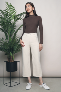 Luke Basic Knit Top Brown