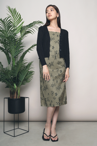 Valrose Cable Knit Cardigan Black