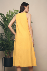 Mandala Racerfront Midi Dress Sunshine (Restock)
