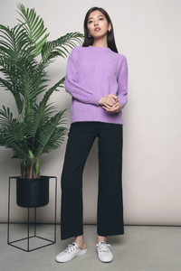 Joaquin Knit Sweater Purple