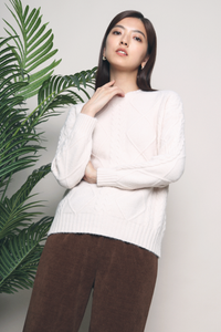 Joaquin Knit Sweater Cream