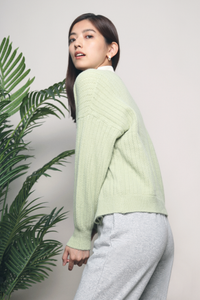 Jovan Knit Cardigan Muted Green