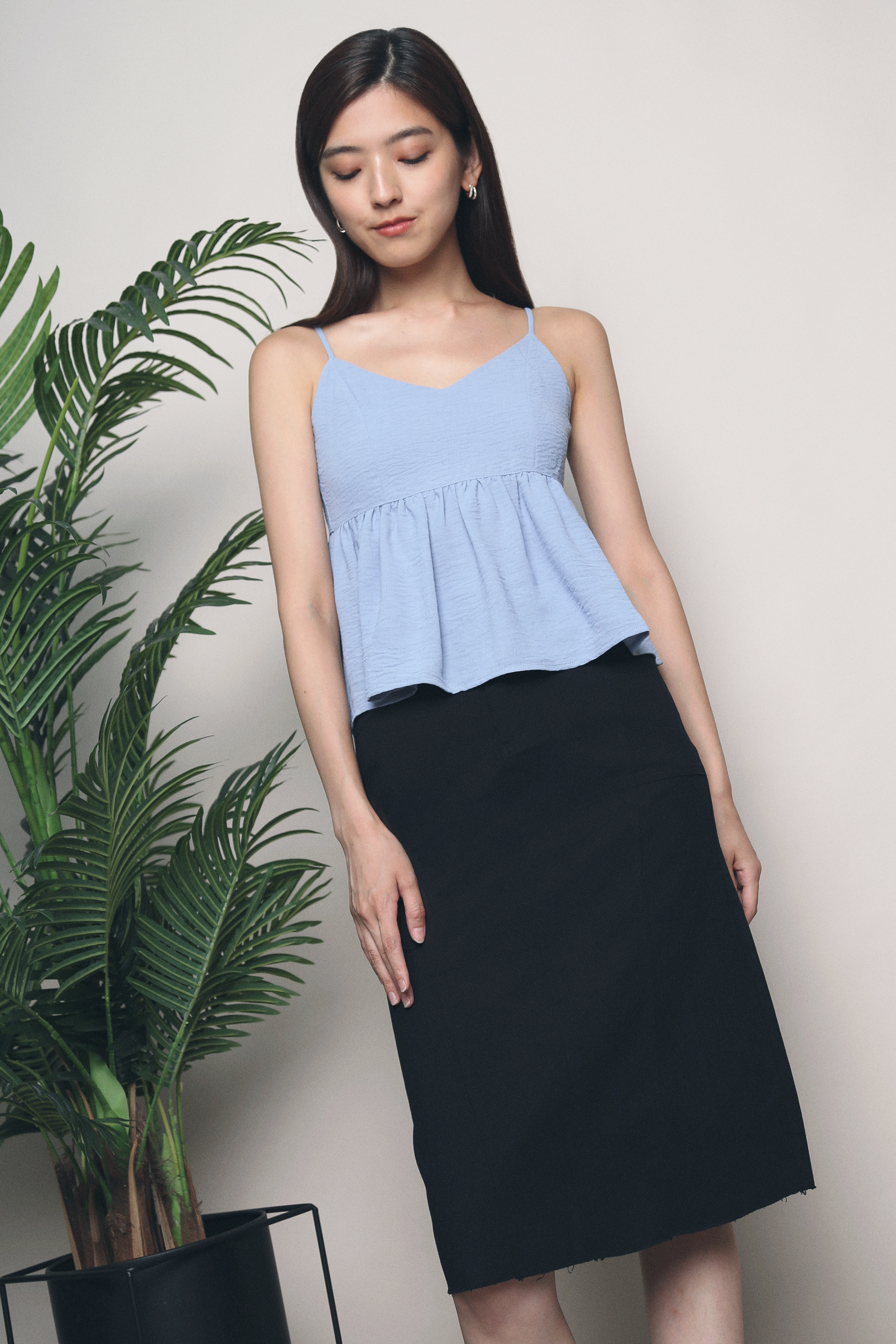 Blair Tie Back Top Powder Blue