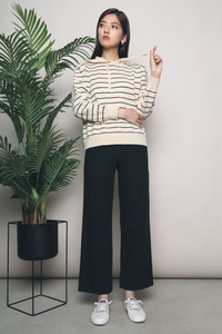 Junnie Stripe Hoodie Sweater (Restock)