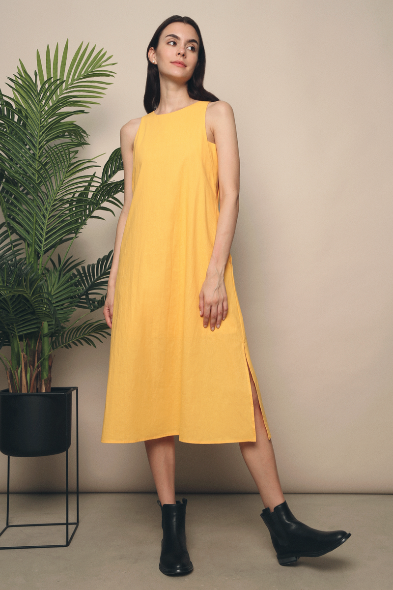 Mandala Racerfront Midi Dress Sunshine (Restock)