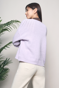 Jovan Knit Cardigan Lilac