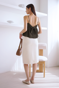 Blair Tie Back Top Olive