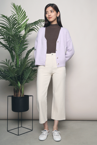 Jovan Knit Cardigan Lilac