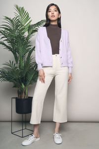Jovan Knit Cardigan Lilac