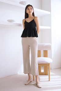 Blair Tie Back Top Black