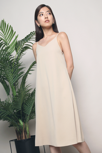 Jeron Scoop Back Midi Dress Malt