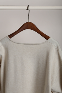 Keepsake High Low Boxy Knit Top Cream