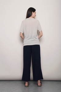 Maison Net Knit Blouse Malt
