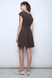 Marbella Scoop Knit Dress Chestnut Brown