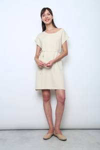 Marbella Scoop Knit Dress Cream