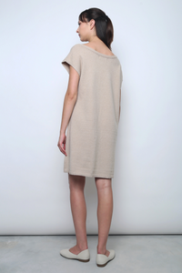 Marbella Scoop Knit Dress Light Sand