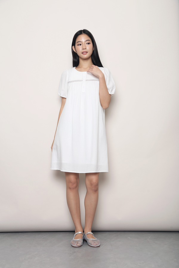 Meadow Lace Dress White