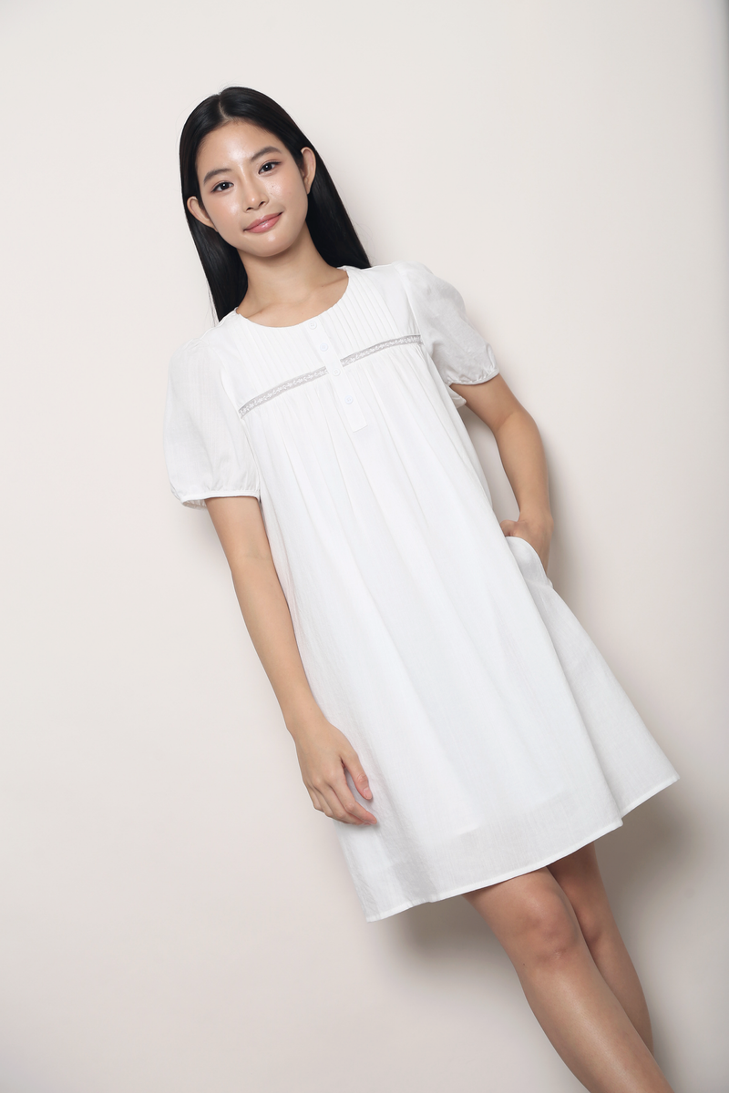 Meadow Lace Dress White