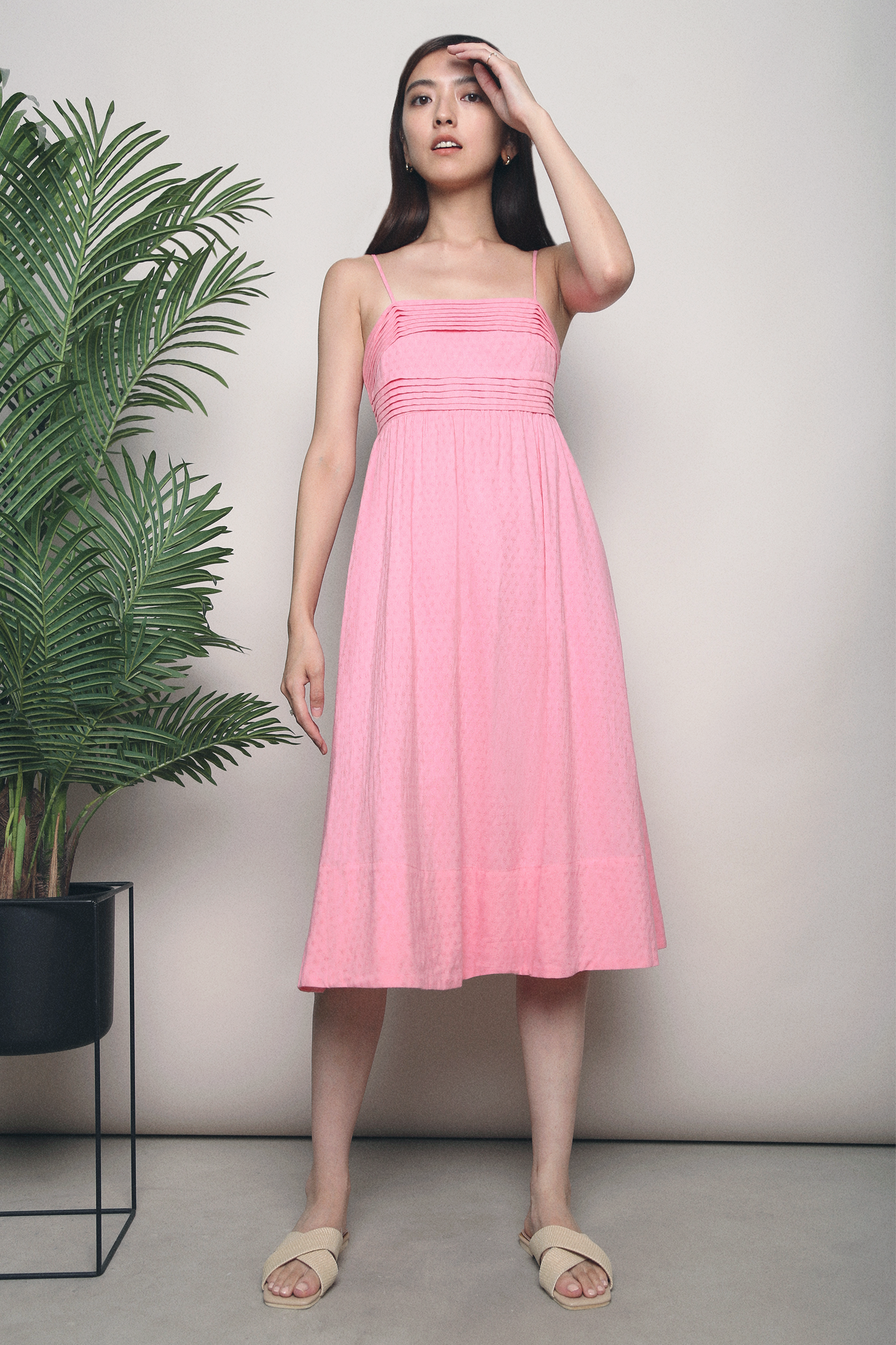 Cali Resort Midi Dress Pink