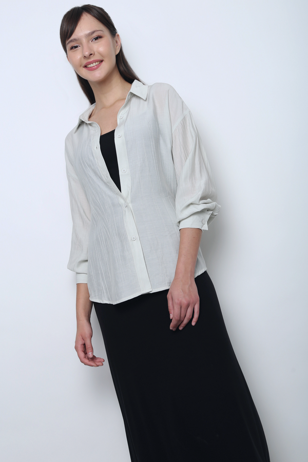 Modi Crepe Shirt Stone