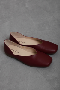Mollie V2 Leather Shoes Burgundy (Backorder)