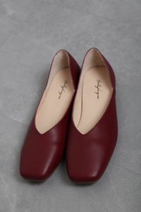 Mollie V2 Leather Shoes Burgundy (Backorder)