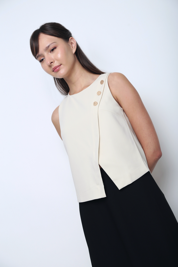 Montrose Button Top Ivory (Backorder)