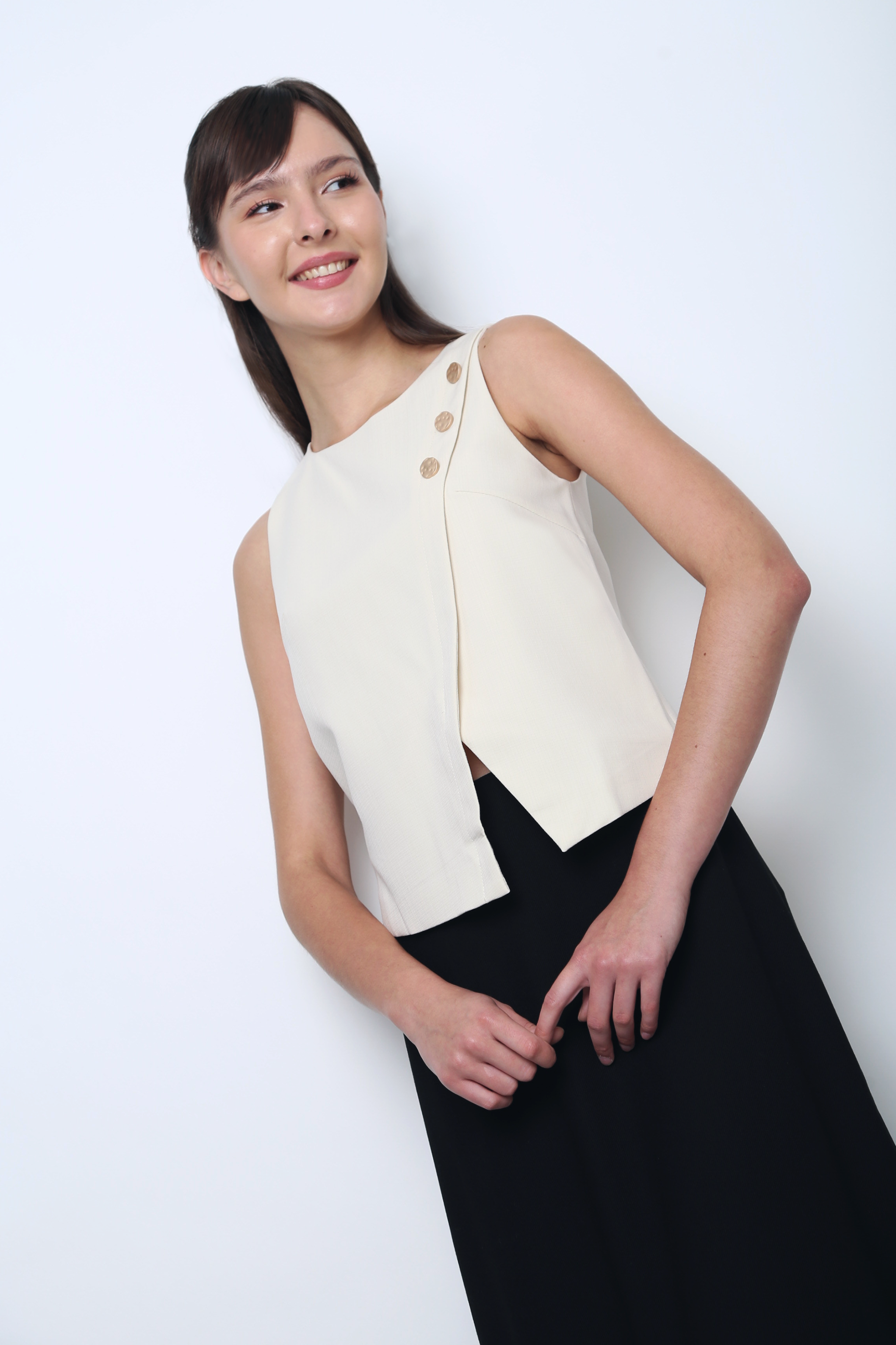 Montrose Button Top Ivory (Backorder)