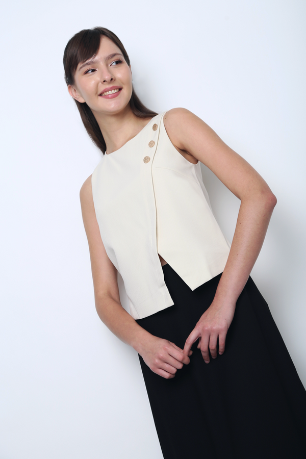 Montrose Button Top Ivory (Backorder)