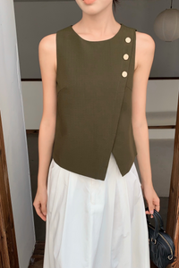 Montrose Button Top Khaki (Restock)